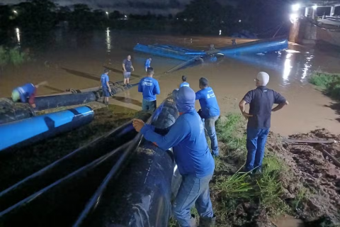 Abastecimento de água na capital é interrompido após correnteza do rio virar bomba na ETA II