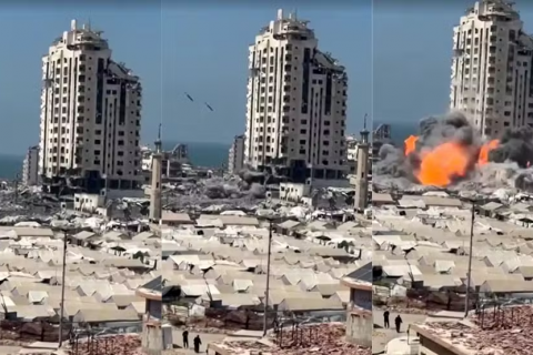 Israel derruba 2º prédio mais alto de Gaza enquanto tropas avançam sobre Cidade de Gaza; VÍDEO