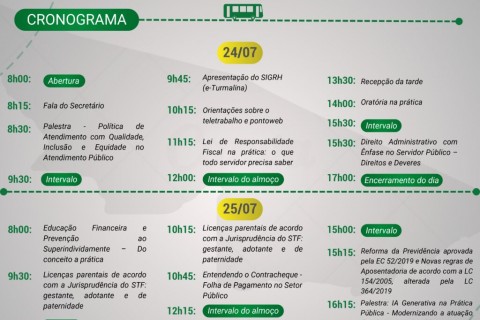 CONFIRA A PROGRAMAÇÃO